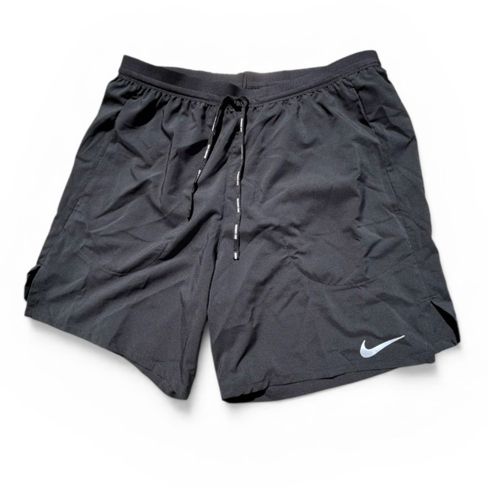 Men’s Black NIKE Running Shorts with Reflective Swoosh size M